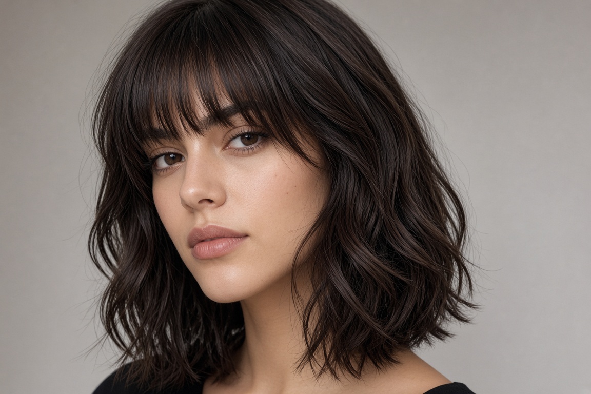 Corte com franja